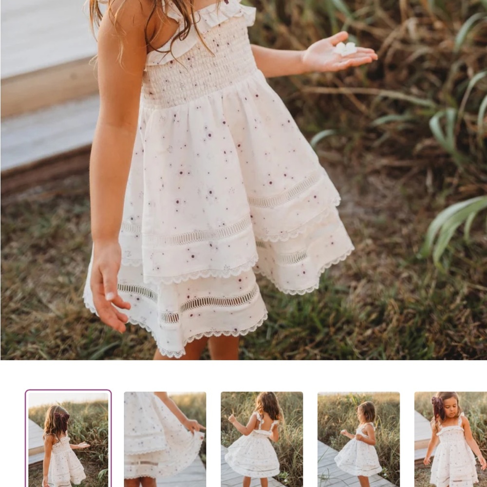 Cheeky Plum girls Ura Dainty Lilac Dress